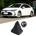 thumbnail image 1 of SPRING For Toyota For Corolla Gear Shift Lever Knob Black Cover for 2007 2013 5 speed, 1 of 8