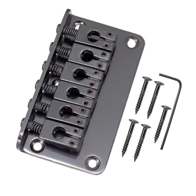 de puente de fijación de guitarra robusto de para accesorios de guitarra eléctrica perfke Guitar Roller Saddles Bridge