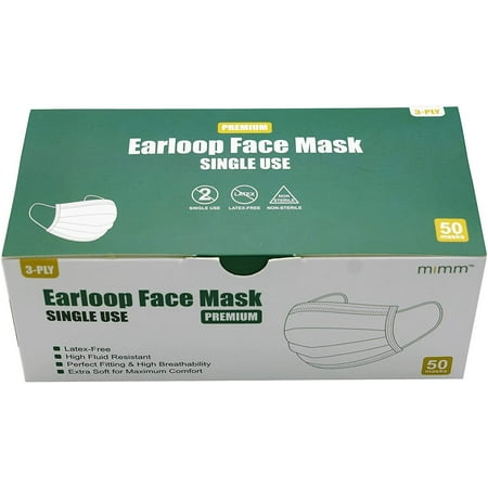 IHeyi Disposable Masks 3-Ply Earloop Face Masks (150 pieces Face Masks (3 boxes))