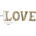 thumbnail image 2 of MyGift 4 inch Rustic Brown Wood Decorative Sign,  'Love' Block Letters, 2 of 6