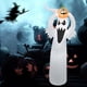 thumbnail image 5 of Irfora 6FT Halloween Inflables Fantasma Sosteniendo Calabaza Halloween LED Explotar Terror Inflables Atrezzo con estacas fijas Ataduras para jardín al aire libre Patio Decoración de fiesta Irfora Inflables, 5 of 7