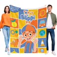 thumbnail image 1 of Blippi anti-pilling, suave, ligera, esponjosa y acogedora de lujo para hogar y cocina – Perfecta para niños y adultos,100X80cm, 1 of 6
