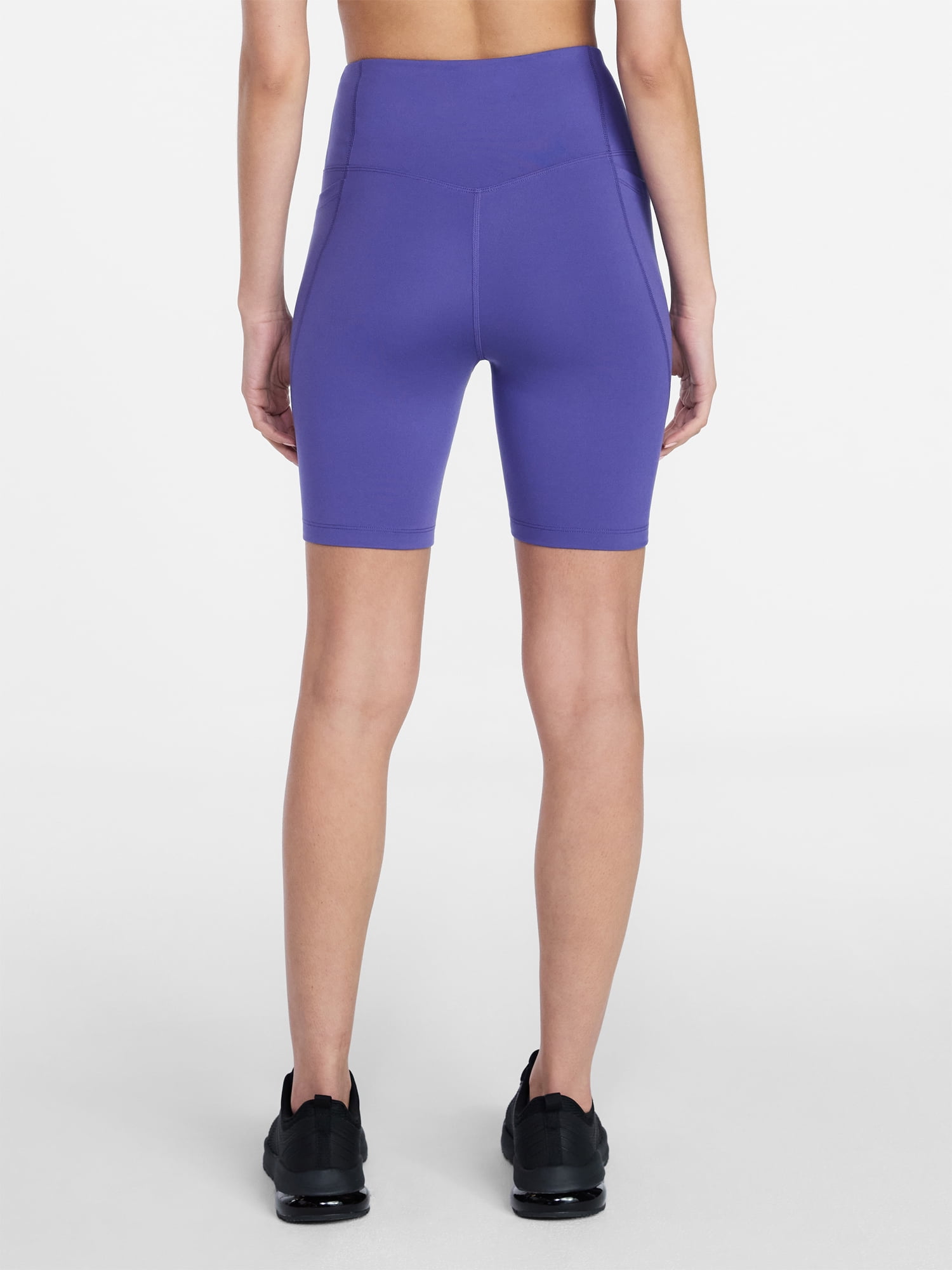 Athletic Works Women's and Women's Plus High Rise Bike Shorts, 7" Inseam, Size XS-4X