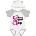 thumbnail image 3 of Inktastic Breast Cancer Awareness I Support My Gigi with Pink Ribbon Boys or Girls Baby Bodysuit, 3 of 5