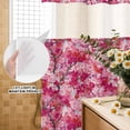 thumbnail image 3 of No Hook Shower Curtain, Cherry Blossom Shower Curtains for Bathroom with See Through Top Window, Spring Watercolor Flowers Modern Abstract Art Waterproof & Washable Bath Curtain 60"x72", 3 of 9
