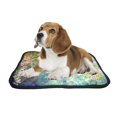 thumbnail image 2 of PKQWTM Spring Sunflower Mystic Floral Flower Pet Dog Cat Bed Pee Pads Mat Cushion Potty Dogsblankets Crate Bed Kennel 20x24 inch, 2 of 3