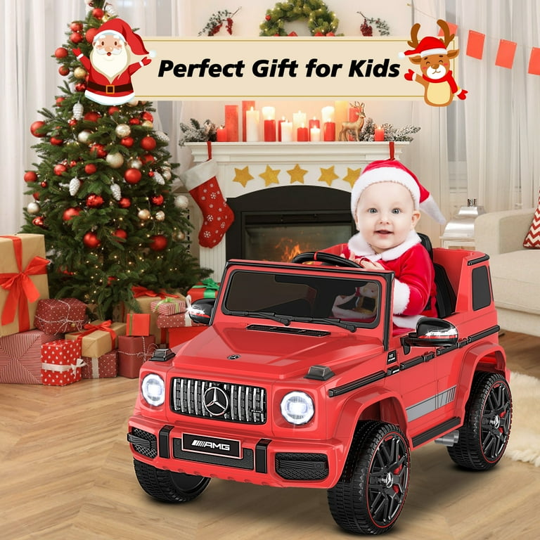 Voiture électrique Mercedes-Benz G63 AMG 4x4² Biplace 12V, Rouge , Lec