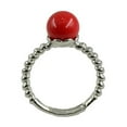 thumbnail image 2 of lionlar Elegant Flower Pattern Freshwater Shell Pearl Adjustable Wedding Finger Red, 2 of 7