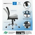 thumbnail image 3 of Boss Office Products Budget Mesh Back Swivel Task Chair in Black, 3 of 7