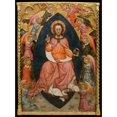 thumbnail image 2 of Pere Teixidor 19x24 Black Ornate Framed Double Matted Museum Art Print Titled: Saviour (1420-1430), 2 of 5