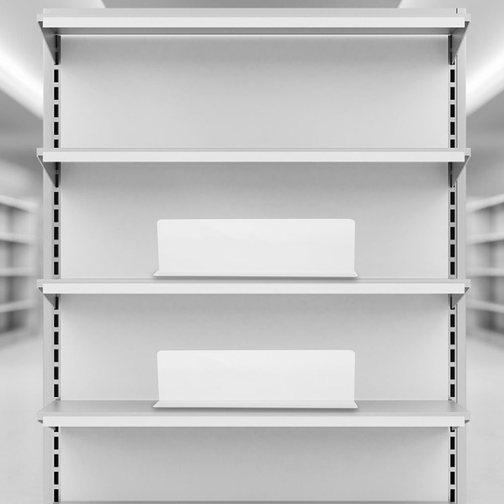 10pcs Plastic Shelf Dividers L Shaped Commodity Organization Baffles