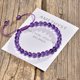 thumbnail image 1 of 6mm Bohemia MoonStone Bracelet for Women Natural GemStone Carnelian Beads Crystal Healing Adjustable Braided Rope Bracelets, 1 of 5