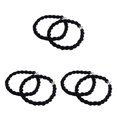 thumbnail image 2 of Vogacara Leggings Cuerda Caucho Material de poliéster Bandas para botas con ganchos de metal Negro Type1 NO1 Vogacara CBP214307, 2 of 6