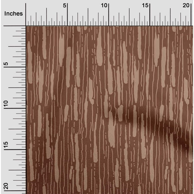 oneOone Silk Tabby Brown Fabric Brush Stroke Abstract Craft Projects Decor Fabric Printed By The Yard 42 Inch Wide