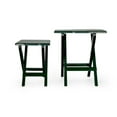 thumbnail image 3 of Camco Large Adirondack Portable Outdoor Folding Side Table, Perfect for The Beach, Camping, Picnics, Cookouts and More, Weatherproof and Rust Resistant - Green (51691), 3 of 11