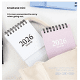 thumbnail image 3 of 6 Pcs Mini Desk Calendar 2026 Gifts Set Standing Flip Small Desk Calendar with Stickers for Crafts Teachers Employee Appreciation Christmas New Year Gifts Bulk, 3 of 10