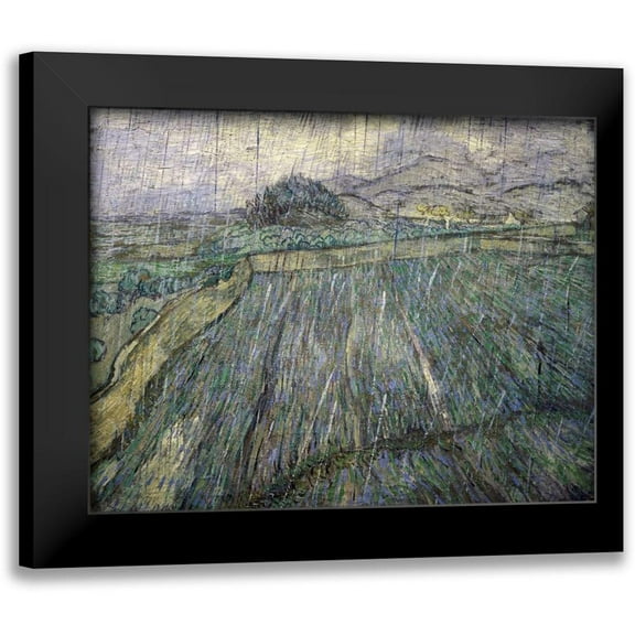 Van Gogh, Vincent 14x12 Black Modern Framed Museum Art Print Titled - The Storm