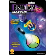 Blacklight Makeup Tri-Color Palette Colors Green Yellow Pink