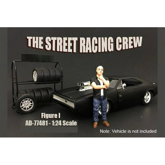 Street Racing Crew Figure #1 - American Diorama 77481 - 1/24 Scale Diecast Model Toy Car