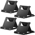 thumbnail image 1 of Yao Support de Téléphone Cellulaire, Lot de 4, Support pour Tablette Multi-Angle, Support de Téléphone Universel pour Bureau, Compatible avec Téléphone 13 12 Pro Plus Tous les Téléphones Intelligents Android, (Noir), 1 of 5