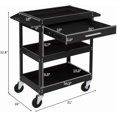 thumbnail image 2 of ANHXNRolling Tool Cart, Capacity Industrial Service Cart on Wheels w/2 Brake,Heavy Duty Steel Utility Cart,Tool Organizer for Mechanic,Garage,Workshop,Warehouse & Repair Shop, 2 of 3