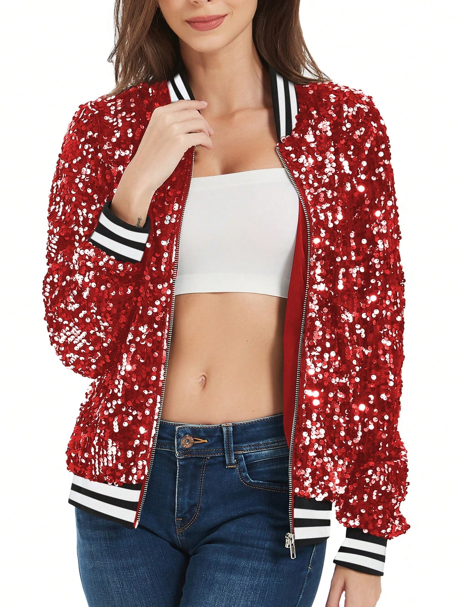 Levi’s Damen Diamond Quilted Bomber Jacket – Klassische Steppjacke Mit Reißverschluss & Gerippten Bündchen