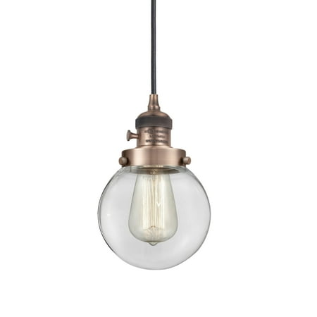 

Innovations Lighting 201Csw-10-6 Beacon Pendant Beacon 6 Wide Mini Pendant - Copper