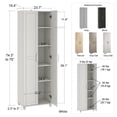 thumbnail image 2 of Callahan 16" Utilitaire armoire de rangement, Blanc, 2 of 8