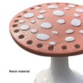 thumbnail image 4 of Soporte de joyería en forma de seta, organizador de pendientes con 26 agujeros, estante de almacenamiento (rojo), 4 of 6