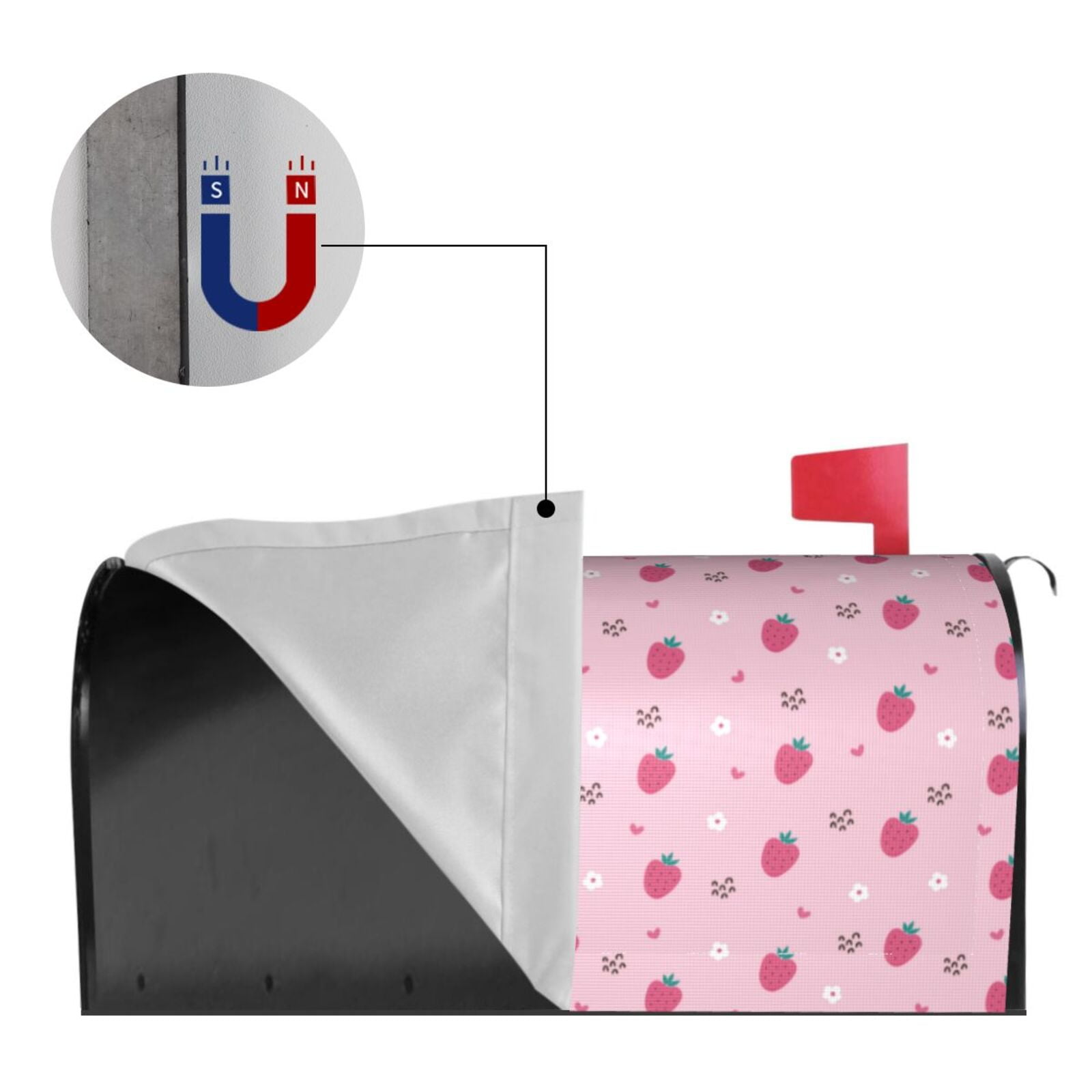 Kdxio Magnetic Mailbox Cover 25.5x21 in Mailbox Cover Outdoor Decoration Holiday Mailbox Covers for Home Garden Yard-25.5x21 in