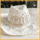thumbnail image 4 of Decoración occidental Sombreros de Ropa de disfraces Sombrero para Disfraces para adultos Niñas Mujeres Sombrero para despedida de , Novia Sunnimix Sombrero de vaquero, 4 of 8