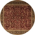 thumbnail image 1 of Ahgly Company Indoor Round Persian Brown Traditional Area Rugs, 6' Round, 1 of 4