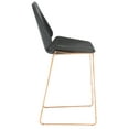 thumbnail image 5 of SAFAVIEH Masami Modern Style Counter Stool, Black/Gold (19.8 in. W x 22 in. D x 40 in. H), 5 of 12