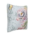 thumbnail image 2 of Bingfone Vintage Rose Linen Throw Pillow Covers Cushion Case Pocket Button Vintage Farmhouse Pillowcase For Sofa Couch Bed 16"X16", 2 of 9