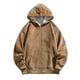 thumbnail image 2 of Gibobby Sudaderas de hombre Sudadera de forro polar con capucha para hombre con cierre completa(Caqui,XG), 2 of 5