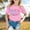 Pink, variant on Girls Shirts Size 7-8 Letter Graphic Short Sleeve Tunic Tee Tops Summer Back To School Shirt Dressy Summer Blouse for Girls