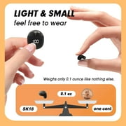 Invisible Mini Earbuds Wireless Bluetooth Small Headphones Low Profile Micro Smallest Tiny Discreet Hidden Headphones for Work Invisible Sleep Wireless Earphone for Small Ear Canals