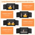thumbnail image 3 of WSWJY Wooden Hidden Cat Litter Box Enclosure Furniture, Decorative Hidden Cat Washroom House, Multi-Style Concealed Cat Litter Cabinet for Indoor Cats 29.8'' Black, 3 of 13