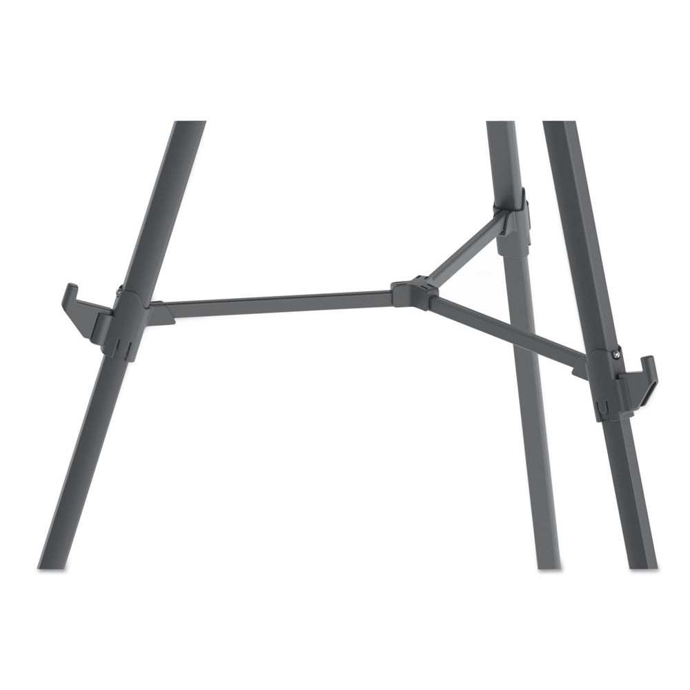 MasterVision FLX11404 Quantum Heavy Duty 35.62 in. - 61.22 in. Plastic Display Easel - Black