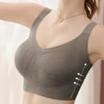 thumbnail image 6 of Wireless Bras for Women Non-Magnetic No Steel Ring Plus Size Thin Adjustable Bra Gathered Comfortable Sexy Lace Bra Daily Bra Everyday Bras Coffee XXL, 6 of 7
