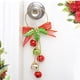 thumbnail image 3 of FloreceBien 2 piezas de cascabel navideño y lazo para puerta, colgador de pared, adornos para corona navideña, 3 of 5