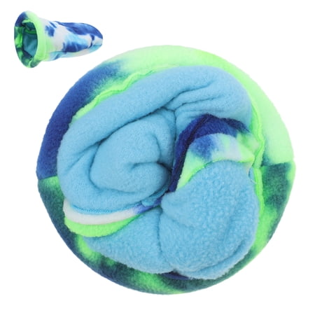 OUNONA Ferret Soft Sleeping Cave and Small Animal Cozy Bed in Light Green Fleece