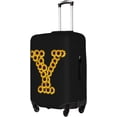 thumbnail image 3 of Sunflower Initial Name Y Black Luggage Cover Elastic Washable Stretch Suitcase Protector Anti-Scratch Travel Suitcase Cover for Kid and Adult M (Fit 22-24 inch suitcase), 3 of 6