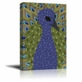 thumbnail image 1 of wall26 Detailed jeweled toned zentangle patterned peacock - Canvas Art Home Decor - 24x36 inches, 1 of 3