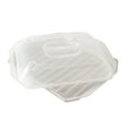 thumbnail image 5 of Nordic Ware Microwave Safe Covered Plastic Bacon Rack with Lid,  White, 2 Pieces, 5 of 12
