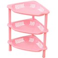 thumbnail image 2 of Soumake 3 Layer Square Triangular Corner Bathroom Storage Rack Toiletry Holder Organizer, 2 of 7