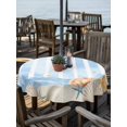 thumbnail image 2 of Outdoor Tablecloth with Umbrella Hole for Patio/Picnic/Party/Camping, Blue Ocean Waterproof Table Cloth Round Cover Washable, Summer Marine Shells Couch Starfish Beach Watercolor (Dia 54"), 2 of 8