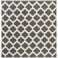 thumbnail image 6 of SAFAVIEH Montauk Proinsias Geometric Cotton Area Rug, Dark Grey/Ivory, 6' x 6' Round, 6 of 10