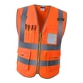 thumbnail image 3 of Chaleco de Seguridad Reflectante, Talla Grande, Color Amarillo Neón Naranja XXL, 3 of 7
