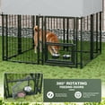 thumbnail image 3 of Homall 47.2”D×51.2”W×51.2”H Outdoor Dog Cage for Small/Medium/Large Dogs Dog Kennel with UV-Resistant Waterproof Roof Cover for Outside Heavy Duty Dog Fence,Small, 3 of 7